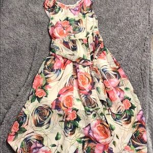 Floral summer dress for girls kids.